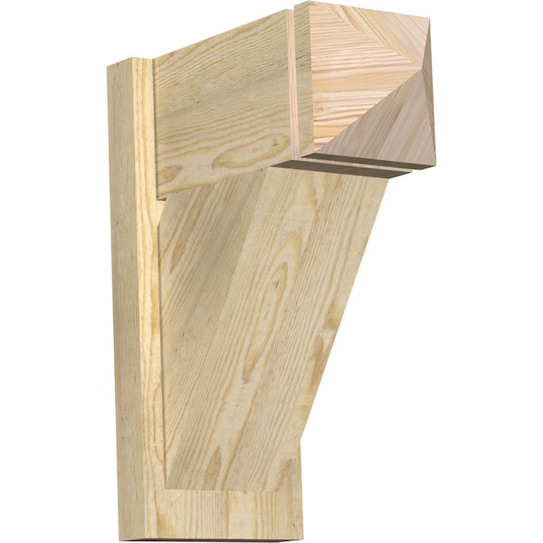 Ekena Millwork Traditional Arts & Crafts Rough Sawn Outlooker, Douglas Fir, 8"W x 16"D x 20"H OUT08X16X20TRA03RDF - main